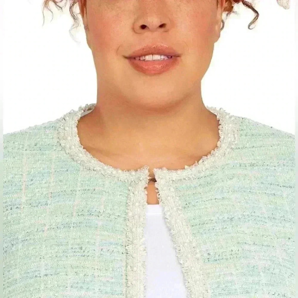 NWT Alfred Dunner Women’s Plus Size Lady Like Knit Boucle Cotton Jacket Size XL - Picture 3 of 14